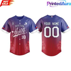 Boston Red Sox 2026 Haitian Heritage Celebration Night Custom Baseballl Jersey 1 Boston Red Sox 2026 Haitian Heritage Celebration Night Custom Baseballl Jersey 1