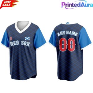 Boston Red Sox Scottish Celebration 2026 Custom Baseball Jersey 1