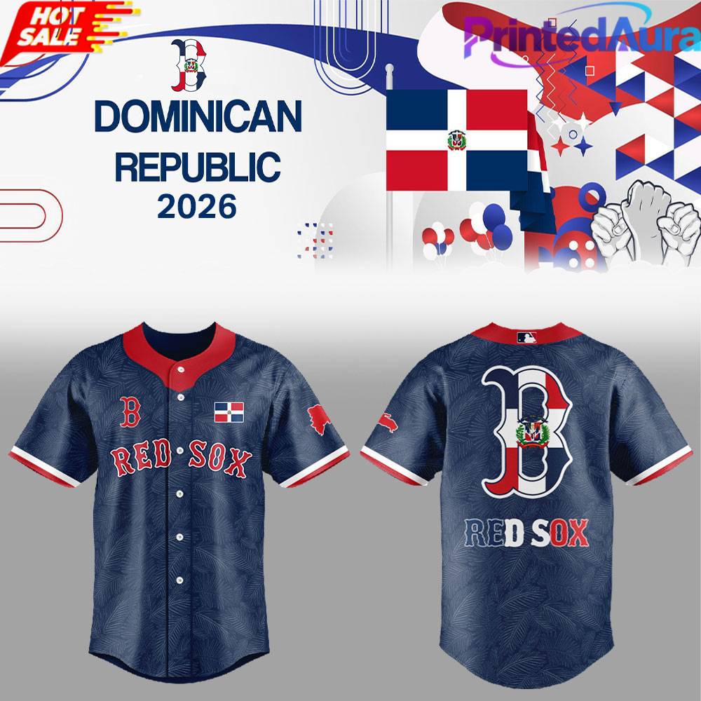 Boston Red Sox x Dominican Republic Celebration 2026 Jersey Boston Red Sox x Dominican Republic Celebration 2026 Jersey