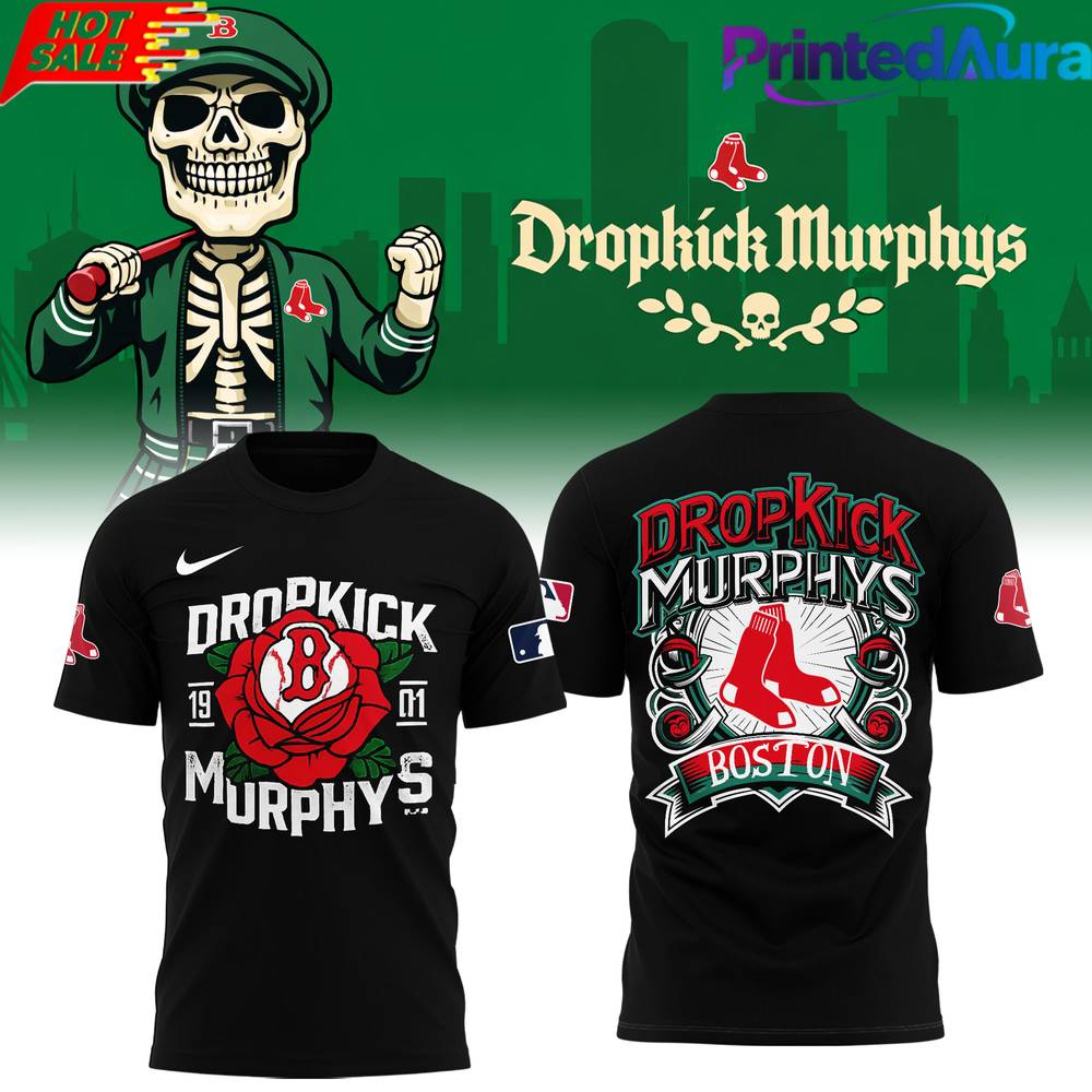 Boston Red Sox x Dropkick Murphys Special Black Shirt Boston Red Sox x Dropkick Murphys Special Black Shirt