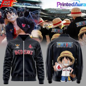 Boston Red Sox x One Piece Night at the ballpark Bomber Jacket