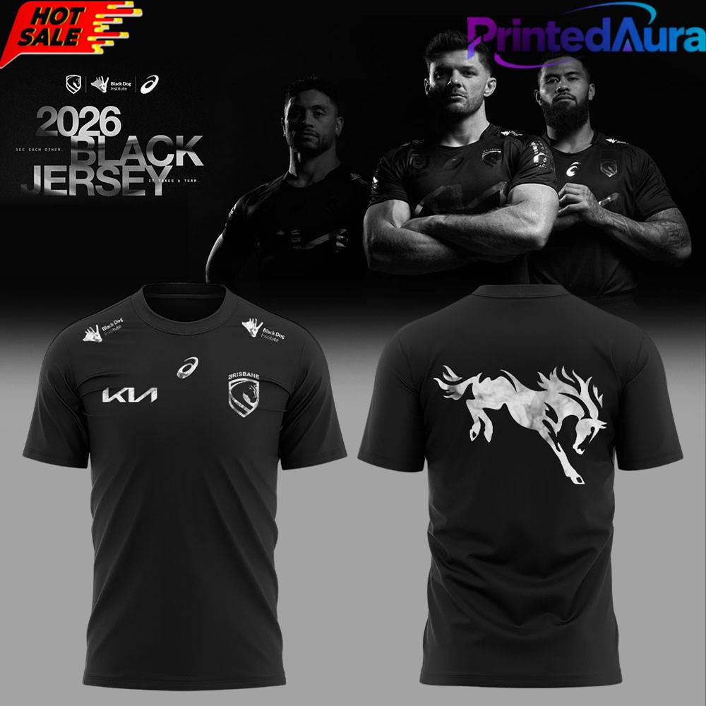 Brisbane Broncos Back In Black Bold New Mental Health Round Shirt Brisbane Broncos Back In Black Bold New Mental Health Round Shirt