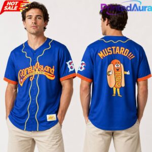 Brooklyn Cyclones Hot Dog Baseball Jersey 2