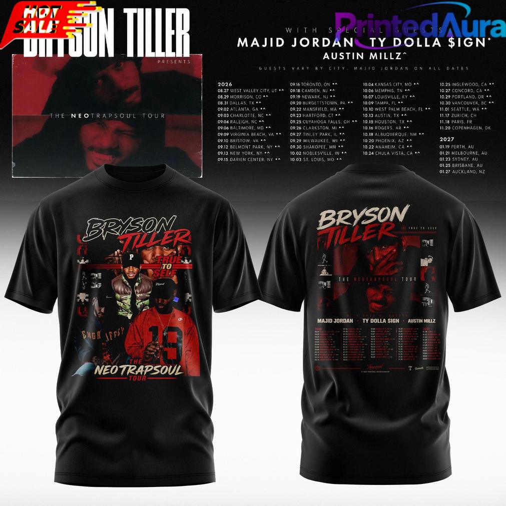 Bryson Tiller The Neo Trapsoul Tour 2026 Special Tee Bryson Tiller The Neo Trapsoul Tour 2026 Special Tee
