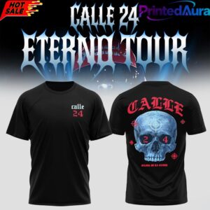 Calle 24 Eterno Tour 2026 Black Tee