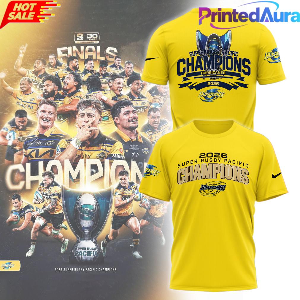 Carolina Hurricanes 2026 Super Rugby Pacific Champions Limited Tee Carolina Hurricanes 2026 Super Rugby Pacific Champions Limited Tee