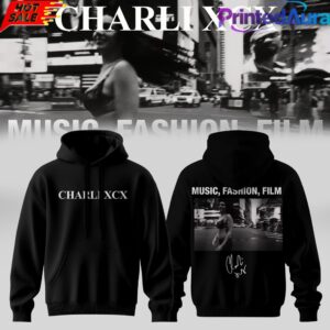 Charli XCX “Album Music, Fashion, Film” Black Hoodie