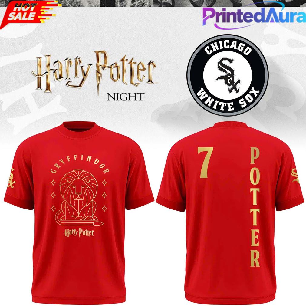 Chicago White Sox 2026 Gryffindor Harry Potter Night Tee Chicago White Sox 2026 Gryffindor Harry Potter Night Tee