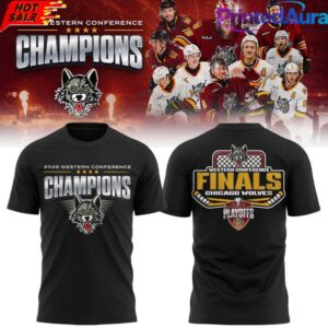 Chicago Wolves 2026 Western Conference Champions Tee