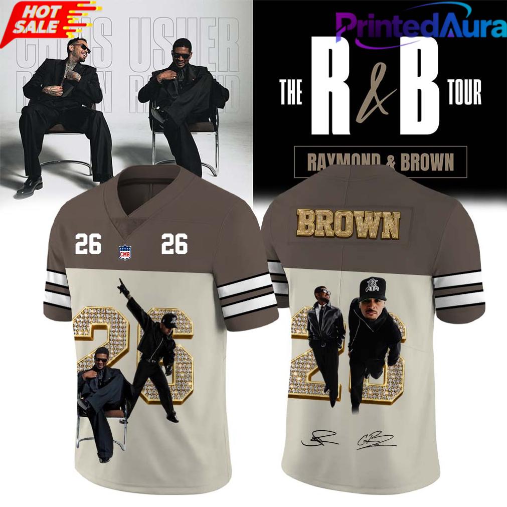 Chris Brown R&B Tour 2026 Football Jersey Chris Brown R&B Tour 2026 Football Jersey