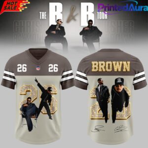 Chris Brown  The RB Tour 2026 Exclusive Football Jersey