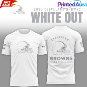 Cleveland Browns 2026 White Out T-Shirt