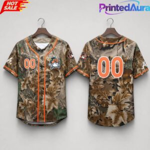 Columbus Clingstones Realtree Camo Baseball Jersey 2