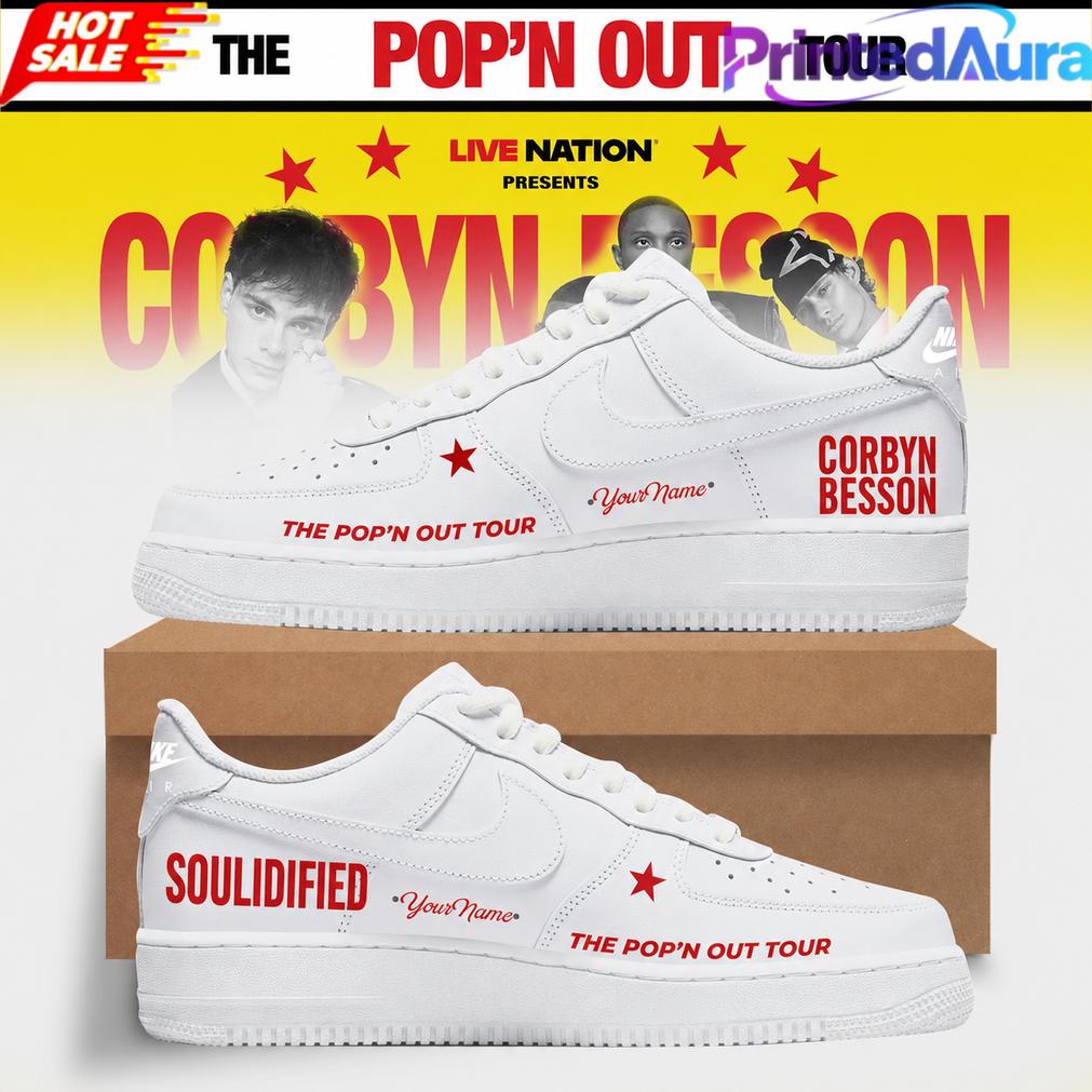 Corbyn Besson x Soulidified The Pop’n Out Tour 2026 Custom AF1 Sneaker Corbyn Besson x Soulidified The Pop’n Out Tour 2026 Custom AF1 Sneaker