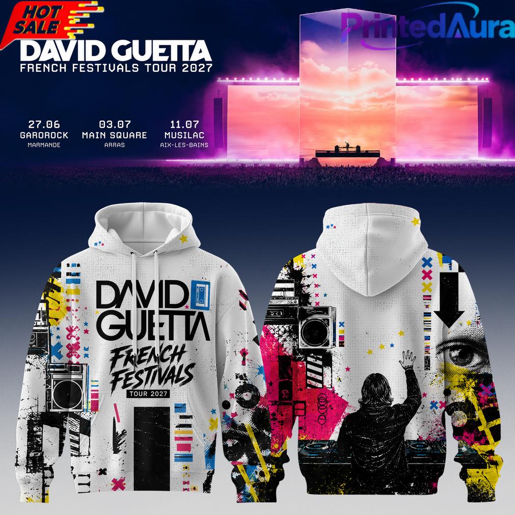 David Guetta – France Tour Hoodie David Guetta – France Tour Hoodie