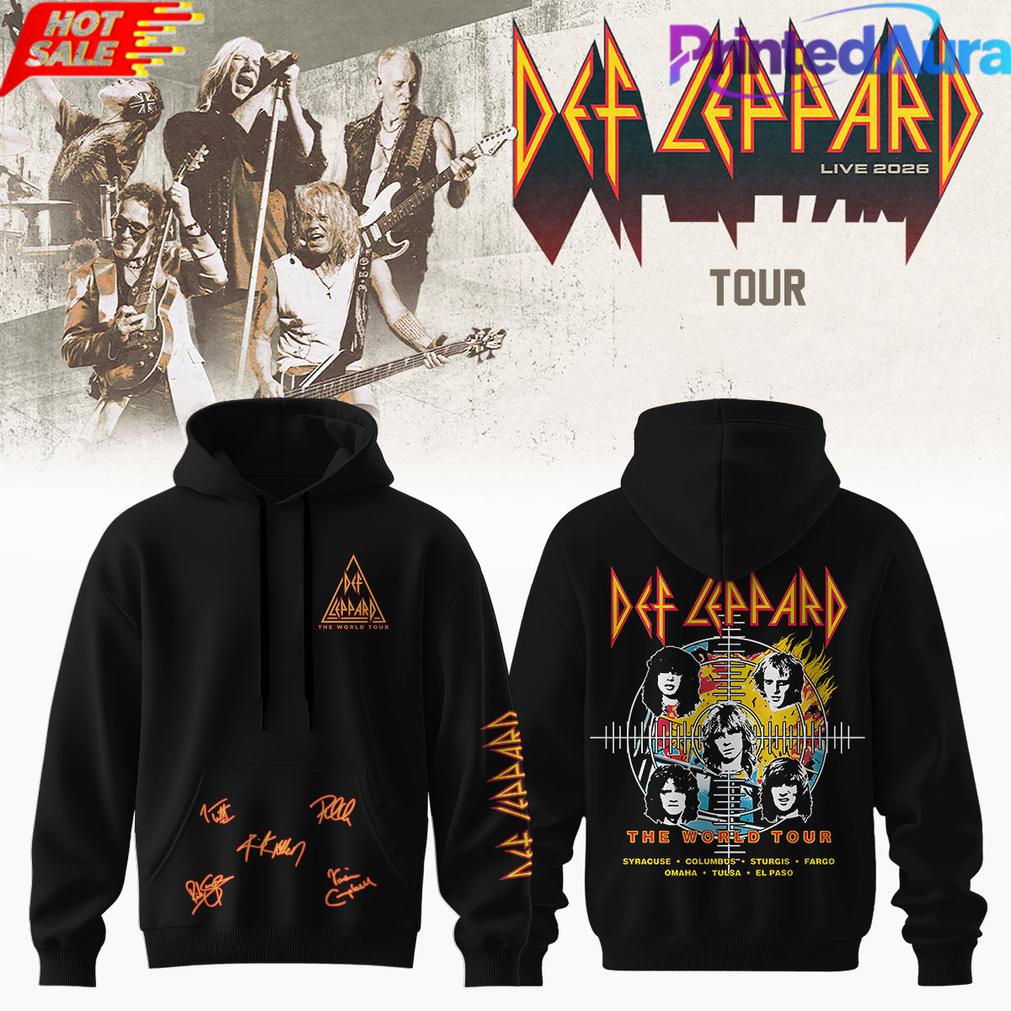 Def Leppard Live 2026 Limited Edition Signature Hoodie Def Leppard Live 2026 Limited Edition Signature Hoodie