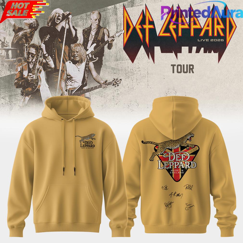 Def Leppard Live 2026 Limited Edition Signature Hoodie Def Leppard Live 2026 Limited Edition Signature Hoodie