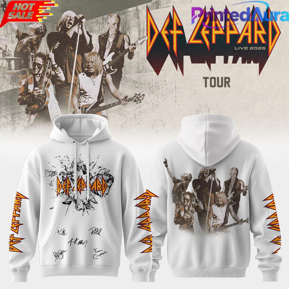 Def Leppard Live 2026 Limited Edition Signature Hoodie Def Leppard Live 2026 Limited Edition Signature Hoodie
