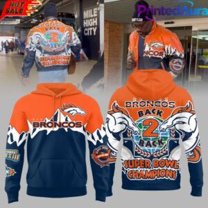 Denver Broncos Back 2 Back Super Bowl Champions Hoodie
