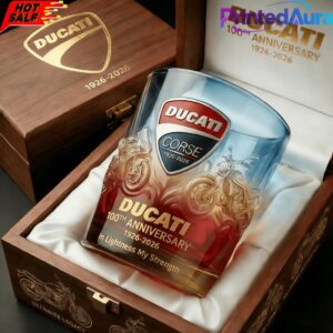 Ducati Corse 100th Anniversary Whiskey Glass