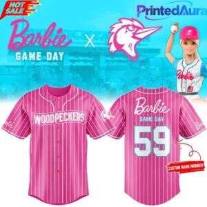 Fayetteville Woodpeckers x Barbie Night Custom Baseball Jersey