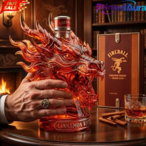 Fireball Dragon Head Cinnamon Limited Edition Whiskey Bottle 1