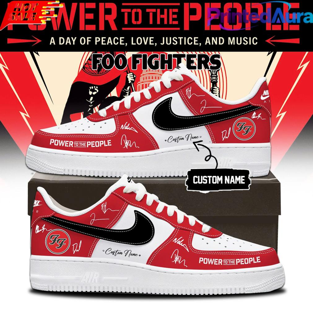 Foo Fighters ‘Power to the people’ Signature AF1 Shoes Foo Fighters ‘Power to the people’ Signature AF1 Shoes