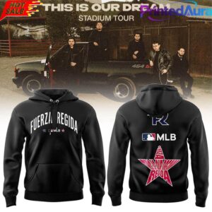 Fuerza Regida x Baseball Black This is Our Dream 2026 Tour Special Hoodie