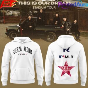 Fuerza Regida x Baseball White This is Our Dream 2026 Tour Hoodie