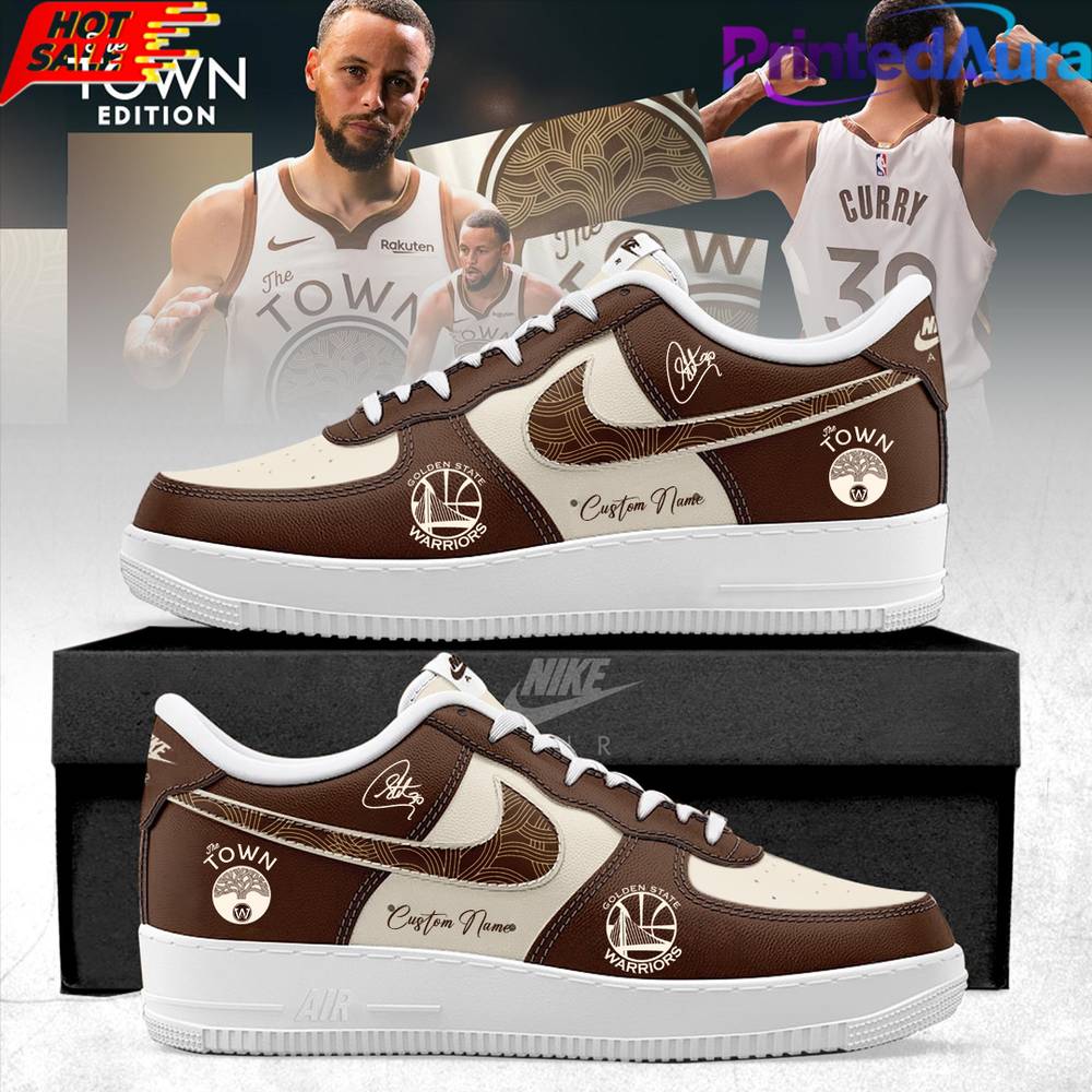 Golden State Warriors Custom Air Force 1 Sneaker Golden State Warriors Custom Air Force 1 Sneaker