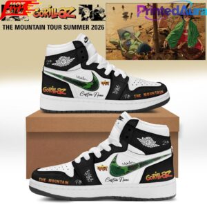 Gorillaz “The Mountain Tour” 2026 Custom AJ1 Shoes