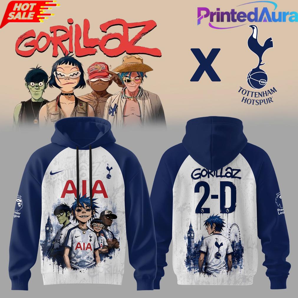 Gorillaz x Tottenham Hotspur Stadium 2026 Hoodie Gorillaz x Tottenham Hotspur Stadium 2026 Hoodie