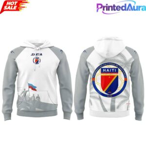 Haitienne De Football 1974 Historia do Haiti for World Cup 2026 Hoodie White 1
