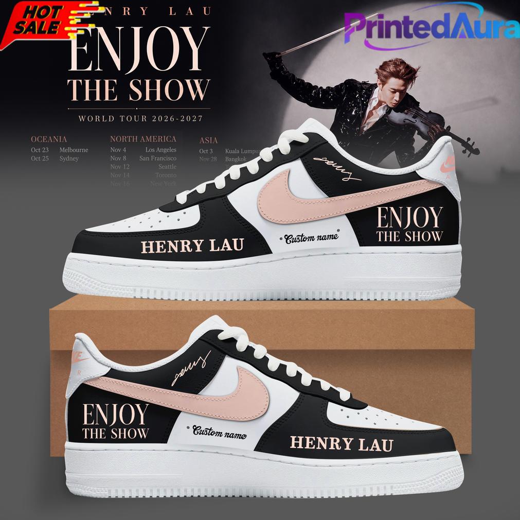Henry Lau Enjoy The Show World Tour Limited Air Force 1 Shoes Henry Lau Enjoy The Show World Tour Limited Air Force 1 Shoes
