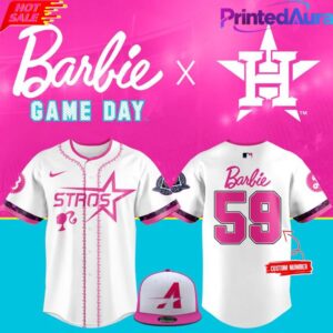Houston Astros 2025 Barbie Game Day Baseball Jersey