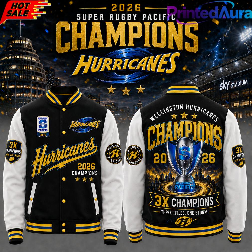 Hurricanes Super Rugby Pacific 2026 Champions Jacket Hurricanes Super Rugby Pacific 2026 Champions Jacket