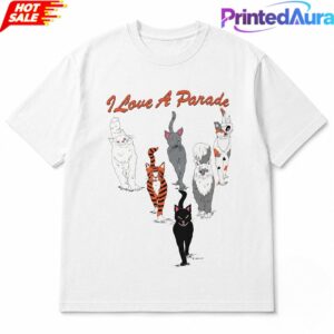 I Love A Parade Walking Cats Tee