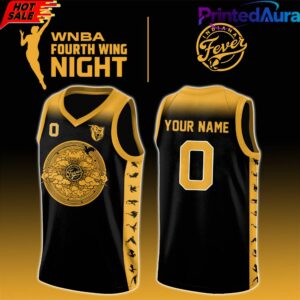 Indiana Fever x Fourth Wing Night 2026 Custom Basketball Jersey