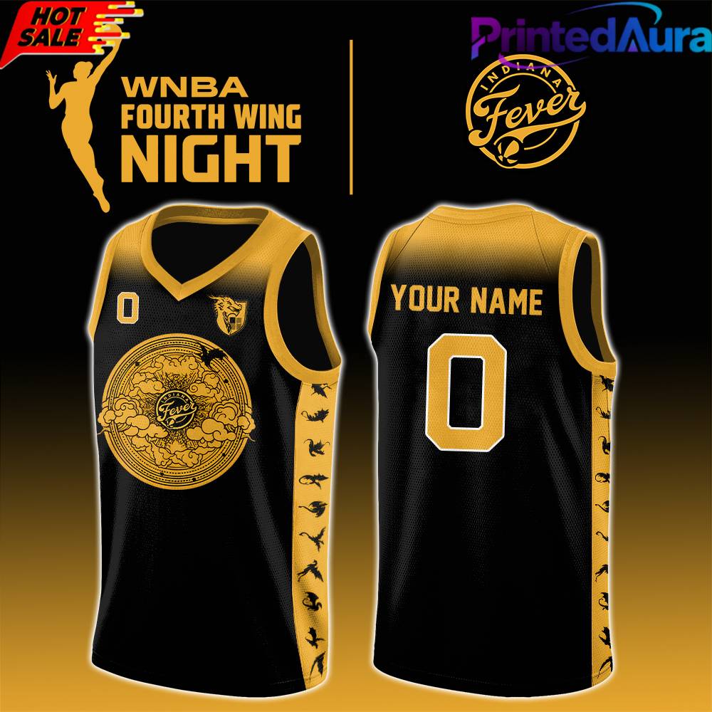 Indiana Fever x Fourth Wing Night 2026 Custom Basketball Jersey Indiana Fever x Fourth Wing Night 2026 Custom Basketball Jersey