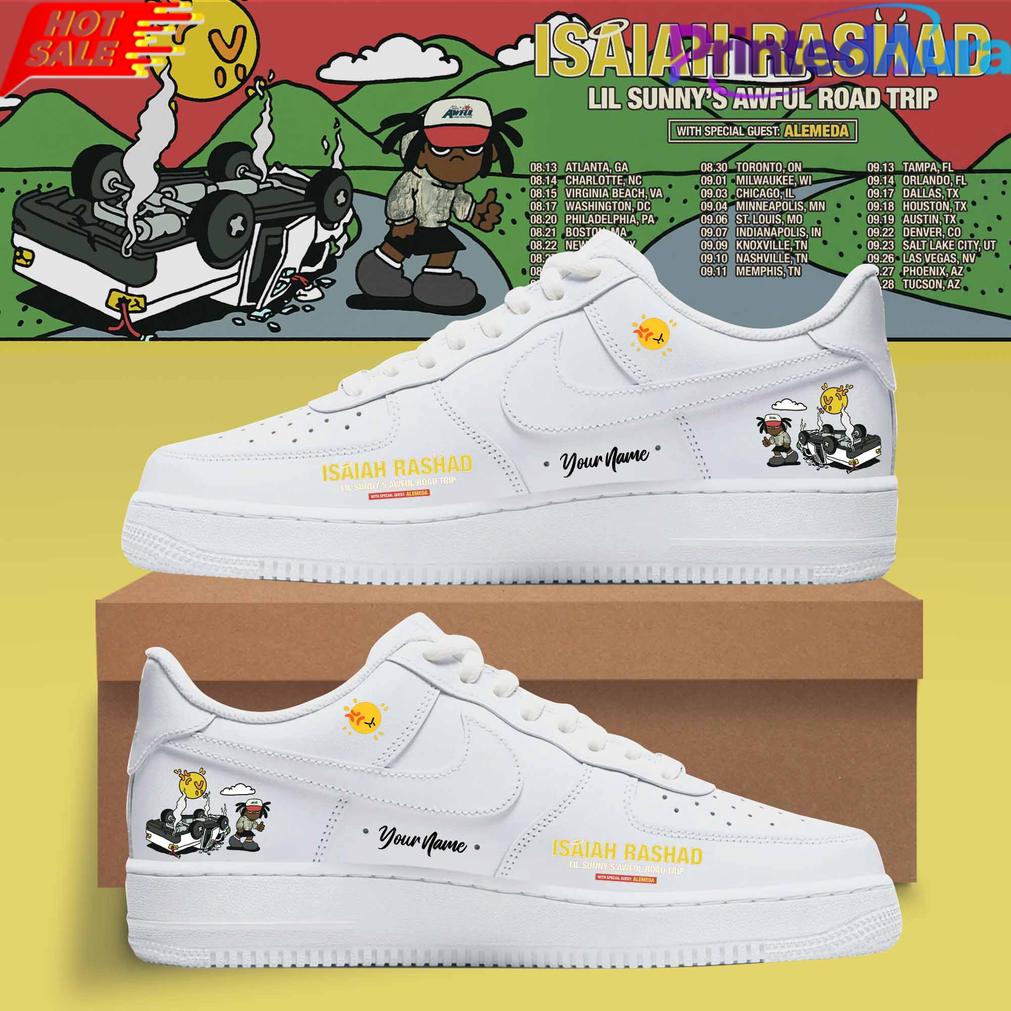 Isaiah Rashad Lil Sunny’s Awful Road Trip Air Force 1 Shoes Isaiah Rashad Lil Sunny’s Awful Road Trip Air Force 1 Shoes
