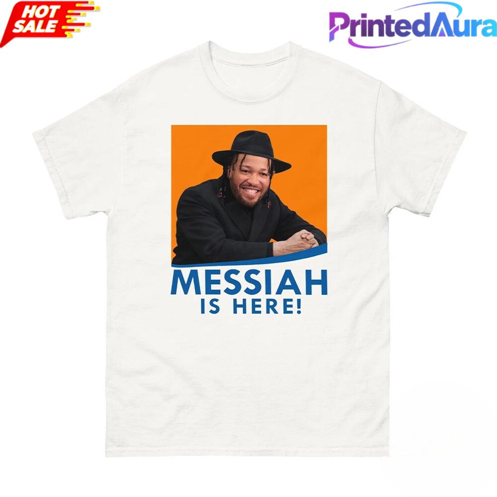 Jalen Brunson ‘Messiah Is Here’ 2026 NBA Finals Game 2 Tee Jalen Brunson ‘Messiah Is Here’ 2026 NBA Finals Game 2 Tee