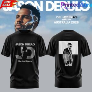 Jason Derulo The Last Dance World Tour 2026 AUS & NZ Black Shirt