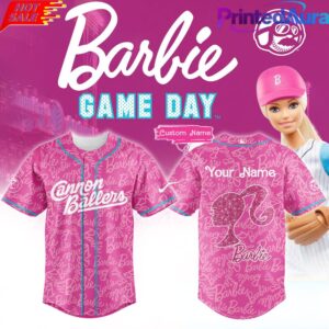Kannapolis Cannon Ballers x Barbie Night Game Custom Baseball Jersey