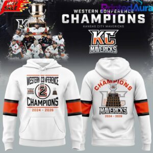 Kansas City Mavericks 2026 ECHL Western Conference Champions Hoodie