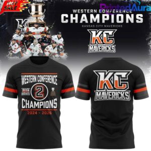 Kansas City Mavericks 2026 ECHL Western Conference Champions Shirt