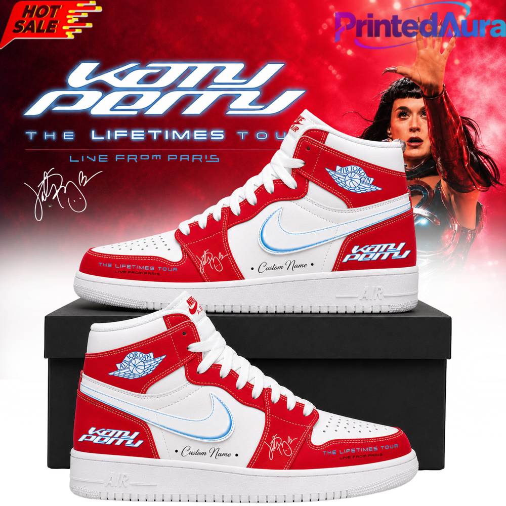 Katy Perry The Lifetimes Tour Live From Paris Custom Air Jordan 1 Shoes Katy Perry The Lifetimes Tour Live From Paris Custom Air Jordan 1 Shoes