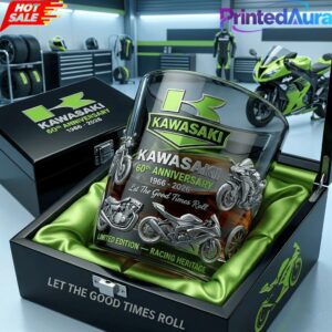 Kawasaki 60th Anniversary Whiskey Glass
