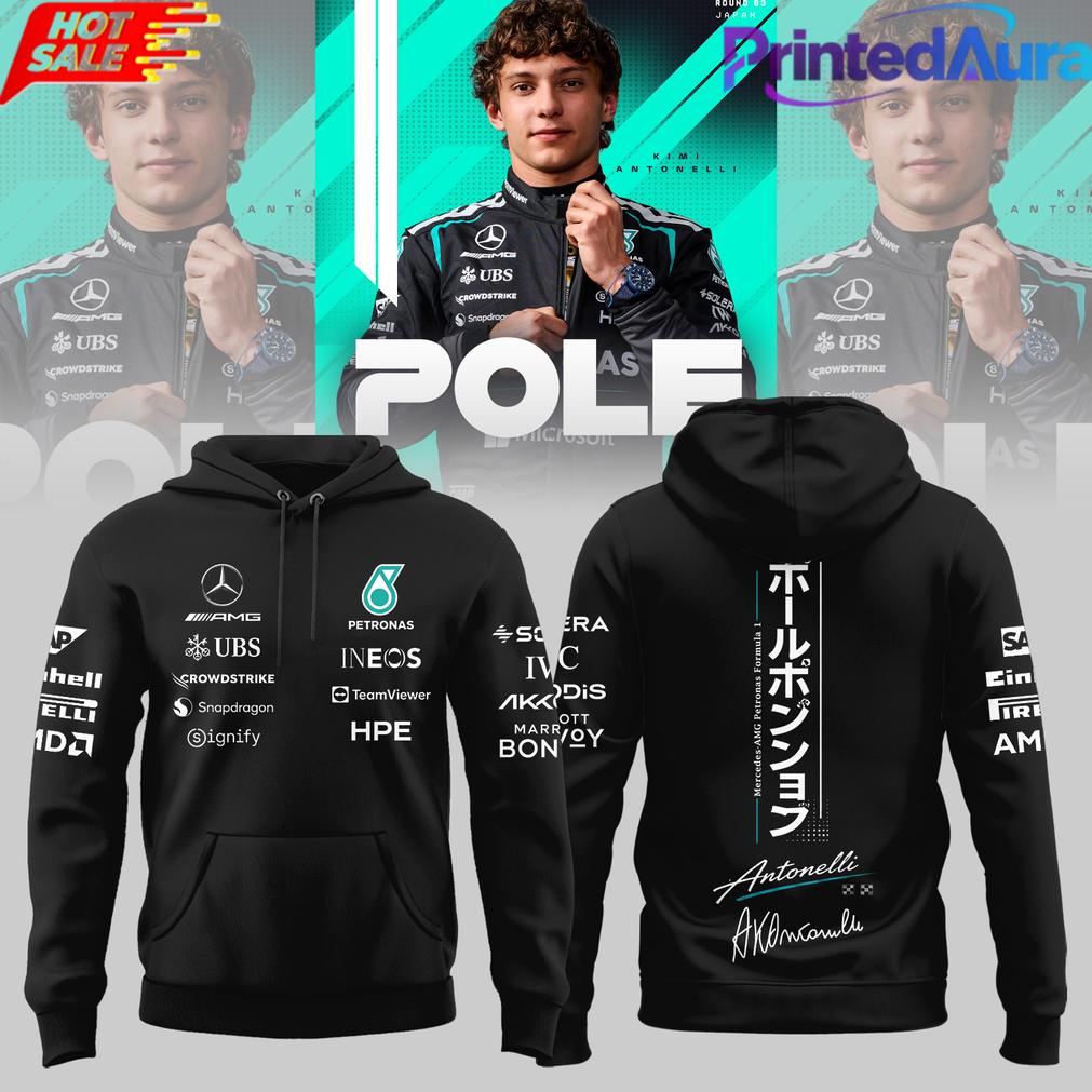 Kimi Antonelli “Back-to-Back” Pole 2026 Hoodie Kimi Antonelli “Back-to-Back” Pole 2026 Hoodie
