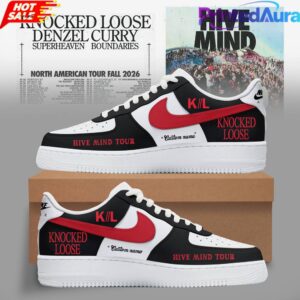 Knocked Loose Hive Mind Tour 2026 Custom AF1 Sneaker