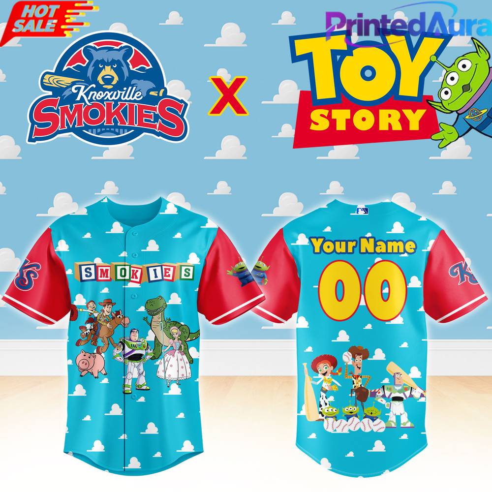 Knoxville Smokies x Toy Story Night Custom Baseball Jersey Knoxville Smokies x Toy Story Night Custom Baseball Jersey